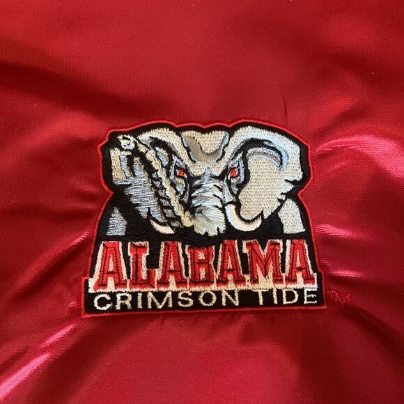 L Brand New Vintage 90s Alabama Crimson Tide Bomber Football Jacket - Picture 2 of 6